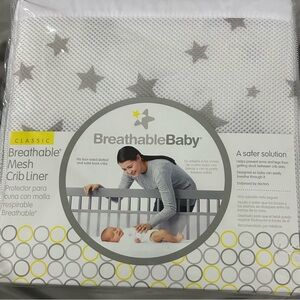 Brand New Classic Breathable Mesh Crib Liner suggested for babies up to 12 month